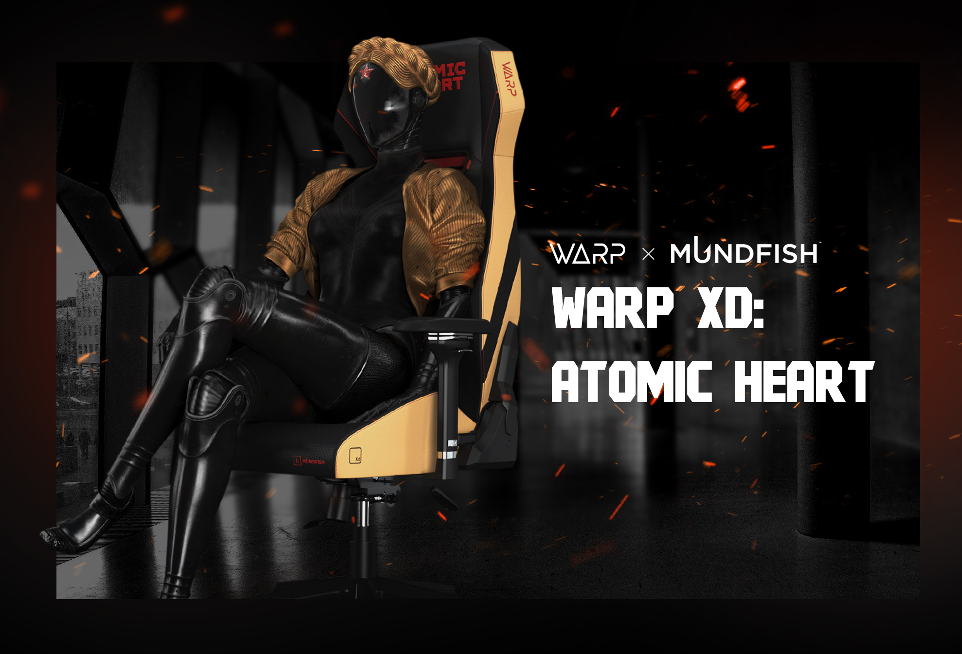 WARP and Mundfish introduced the Xd Atomic Heart gaming chair